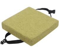 Galette de chaise carrée - Boucle antidérapante et housse lavable, éponge polyester de 5/8 cm d'épaisseur pour chaises de jardin, bureau, école, patio