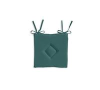 Today - Galette de chaise Classy - 40 x 40 cm - Vert émeraude - Classy Vert G