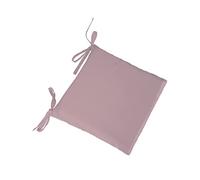 Galette de chaise coussin 40x40 cm hauteur 4 cm uni 100% coton intérieur 4 cm déhoussable 30 couleurs sur mesure