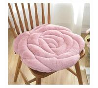 Galette de Chaise Coussin de Chaise Épais Cousins Matelassé Coussin d'assise Confortable pour Intérieur et Extérieur Coussin de Siège Forme de Fleurs Roses pour Bureau Salon Maison Jardin(5)