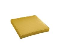 Galette de chaise de jardin moutarde - 40 x 40 cm - hespéride