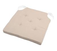 Galette de chaise - Duo - Lin - 38x38 cm - 100% coton - Épaisseur 4 cm