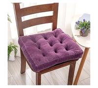 Galette de chaise en velours ultra doux avec soulagement de la pression - Galette de siège polyvalente pour bureau, salle à manger et maison - Soutien ergonomique pour de longues périodes d'assise