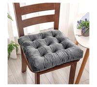 Galette de chaise en velours ultra doux avec soulagement de la pression - Galette de siège polyvalente pour bureau, salle à manger et maison - Soutien ergonomique pour de longues périodes d'assise