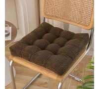 Galette de Chaise Épaisse Marron 40x40x9cm