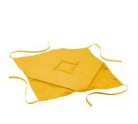 Galette de chaise - ESSENTIEL - 4 rabats - Polyester - 36 x 36 x 3,5 cm - Jaune uni