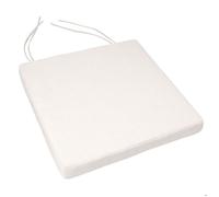 Galette de chaise extérieur imperméable et déhoussable MINORQUE Blanc 40x40 cm