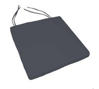 Galette de chaise extérieur imperméable et déhoussable MINORQUE Gris anthracite 40x40 cm