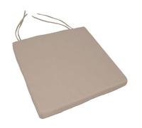 Galette de chaise extérieur imperméable et déhoussable MINORQUE Lin 40x40 cm