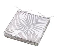 Galette de chaise feuillage Naturel 40x40 cm