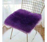 Galette de Chaise Fourrure Violette 36x36cm