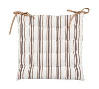 Galette de chaise Groove 38x38cm rayée beige lin - Atmosphera Créateur d'intérieur