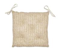 Galette De Chaise - Home Deco Factory - Double Face - Marron - 40 X 40 Cm