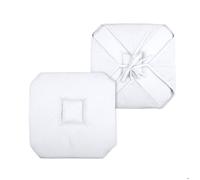 Galette de chaise italienne et unie Blanc 40x40 cm