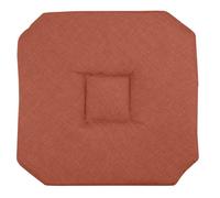 Galette de chaise italienne et unie Terracotta 40x40 cm
