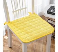 Galette de Chaise Jaune matelassée 35x35cm