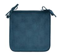 Galette de chaise Lilou bleu egéen 38x38cm - Atmosphera createur d'interieur