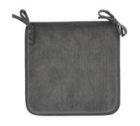 Galette de chaise Lilou gris foncé 38x38cm - Atmosphera createur d'interieur