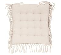 Galette de Chaise "Macramé" 40x40cm Beige