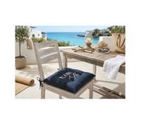 Galette de chaise marine 38x38 cm Côté Mer