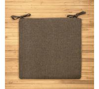 Galette de Chaise Marron Chocolat 45x45x5cm