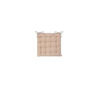 Atmosphera Galette de chaise Anjali matelassée 38 x 38 cm Beige