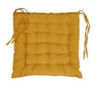 Galette de Chaise Matelassée "Essentiel" 40x40cm Ocre Jaune