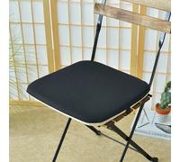 Galette de Chaise Noire classique 40x40x4cm