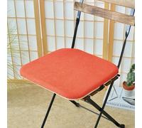 Galette de Chaise Orange corail 40x40x4cm