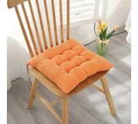 Galette de Chaise Orange texturé 40x40x6