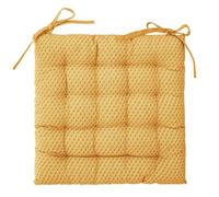 Atmosphera - Galette de chaise Otto - 38x38 cm - Coton - Ocre