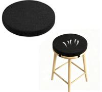 Galette De Chaise Rond, 25/30/35/40/50/60cm Coussin de Siège pour Tabouret Lavable, Antidérapant,Coussins De Chaise Dehoussable Interieur/Exterieur pour Cuisine, Salle À Manger(Color 14,33x33x5CM)