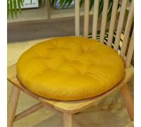 Galette de Chaise Ronde 40 cm Jaune moutarde