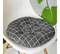 Galette de Chaise Ronde 45 cm Noire