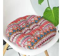 Galette de Chaise Ronde 45 cm Rouge indigo