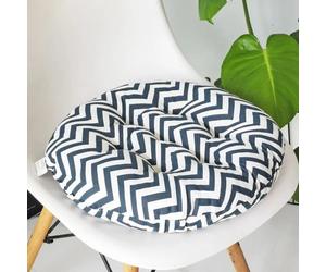 Galette de Chaise Ronde 45 cm Zigzag