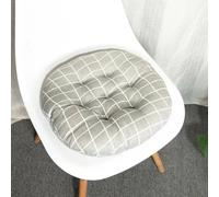 Galette de Chaise Ronde Grise 40x6cm