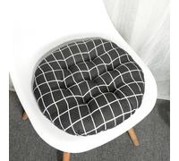 Galette de Chaise Ronde Noire 50x6cm