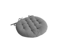 - Galette de chaise ronde PANAMA - Diam. 38 cm - Gris clair - Panama
