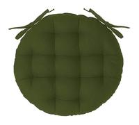 Atmosphera – Galette de chaise ronde "Leana" 38 cm Vert kaki