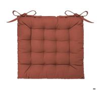 Galette de chaise rose terracotta 38x38cm - Atmosphera Créateur d'intérieur