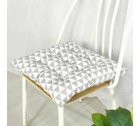 Galette de Chaise Scandinave à Triangles 50x50x6cm