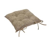 Atmosphera Créateur d'intérieur - Galette de Chaise Bouclette "Soana" 38x38cm Lin Beige G