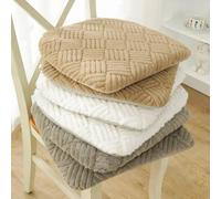 Galette De Chaise Trapèze Ovale 40x43x2cm Grise