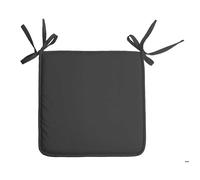 Galette de chaise unie aux multiples couleurs Gris anthracite 38x38 cm