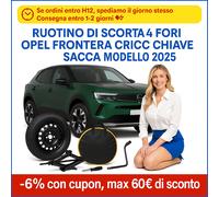 Galette de secours 17" 5 Trous Pour Opel Frontera 2025 Cric Clé Sacca DOT2025