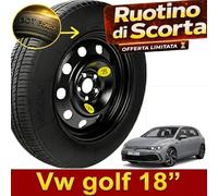 Galette De Secours 18" 5X112 CB57,1 Noir Pour VW Volkswagen Golf 1 Pièce