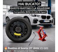 Roue De Secours 19" BMW X5 G05 M-Sport Kit Complet Cric Clé Sac