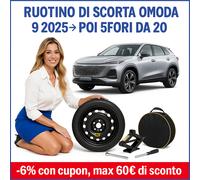 Galette de secours 20" Chery Omoda 9 2025 Kit complet Cric Clé Sac