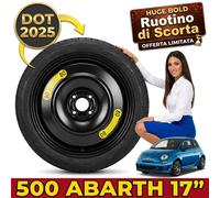 Galette de secours Approuvé 17 " Fiat 500E Abarth 4x100 4 Trous R17 Dot 25
